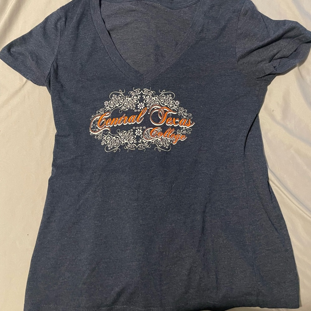 It’s a dark blue shirt